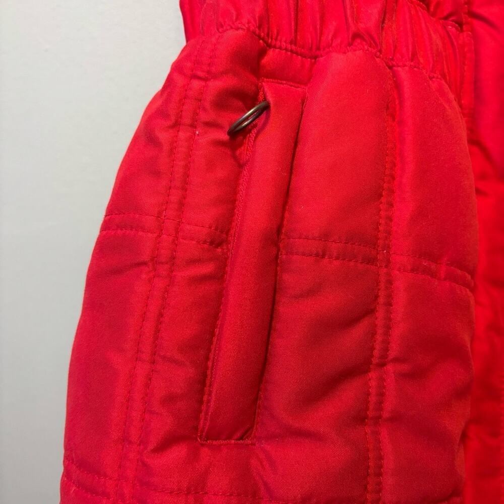 Tulle Women’s Red Cinched Waisted Quilted Vest Size Small - Picture 2 of 12